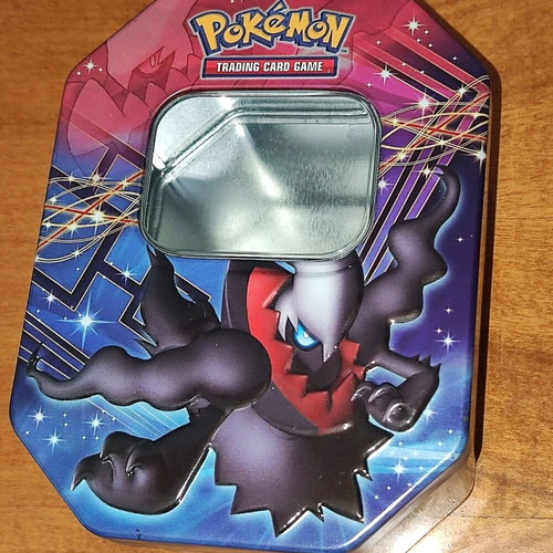 Pokemon tins like new from black & white set Mewtwo and Darkrai