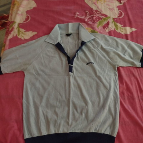 Wrangler men's short-sleeve shirt used, size L, turquoise