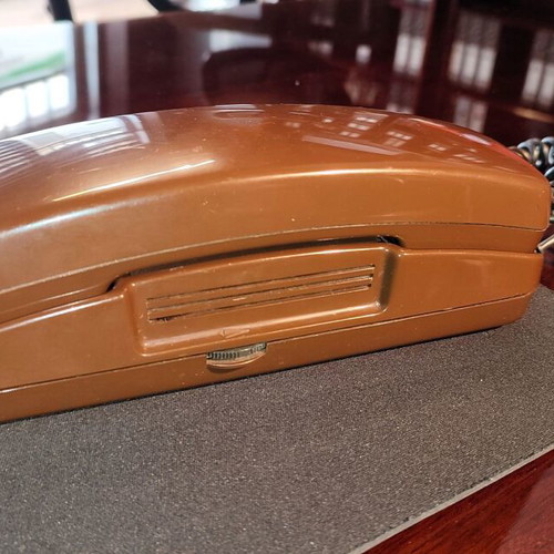 Vintage POST KFeAp 372-2 Corded Phone 1986 Like New, Brown