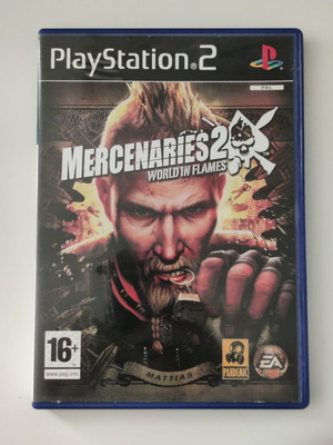Mercenaries 2 World in Flames PS2 game used, complete