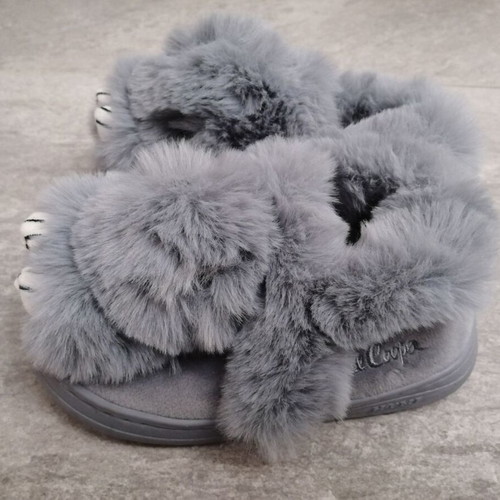 Lee Cooper children's slippers new, grey winter house shoes