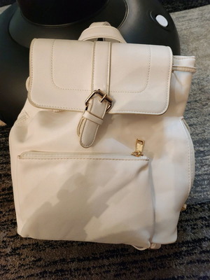 White backpack used