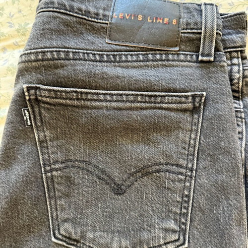 Levi's Line 8 Slim Fit Jeans used, gray with fading, size 33x32