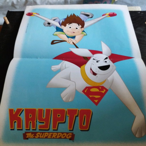 Batman Strikes & Krypto the Superdog #8 used comic with poster
