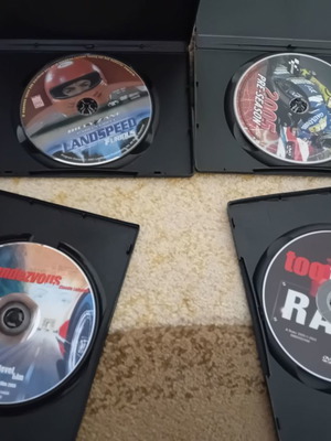 DVD αγώνων αυτοκινήτου και μηχανών, σετ 4 τεμαχίων