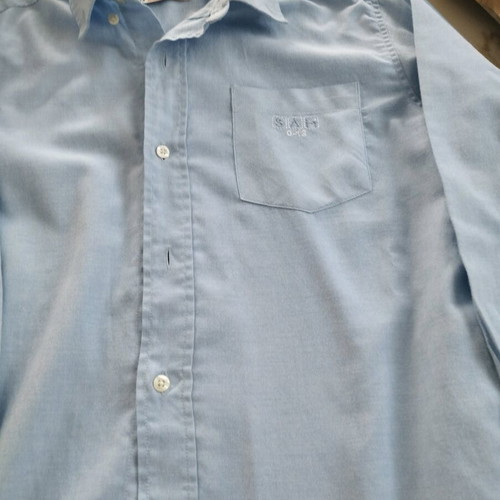 Sam 0-13 boys blue dress shirt like new, size 8