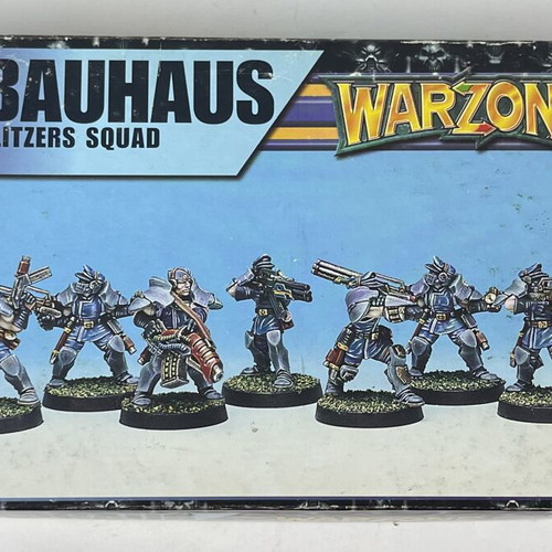 Warzone Bauhaus Blitzers Squad painted miniatures set used