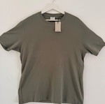 T-Shirt 100% Cotton Slim Fit Green Size XL