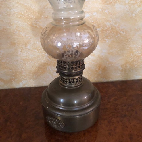 Ss.puritan 1889 Fall River Line lamp bronze color, diameter 59 cm, height 37
