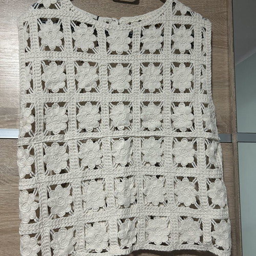 Knitted top, beige, one size