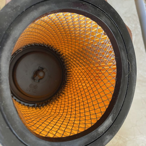 Hepa vacuum filter with metal mesh and cap like new