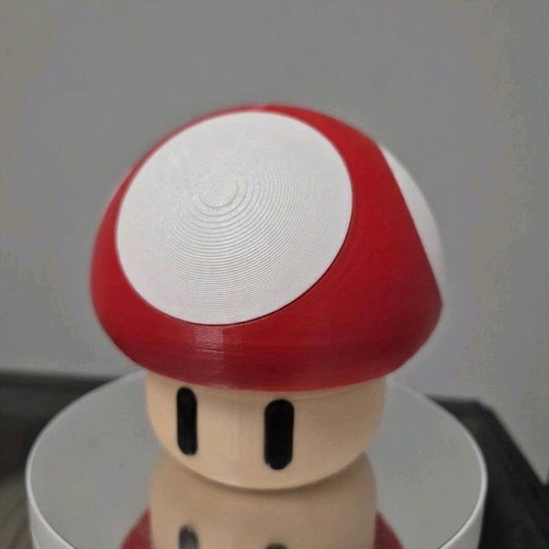 Super Mario Mushroom Piggy Bank like new 3D printed