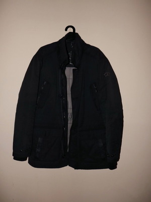 Navy & Green men's jacket, dark navy, medium