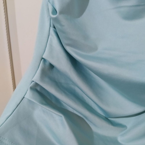 H&M satin blouse, turquoise, size XS