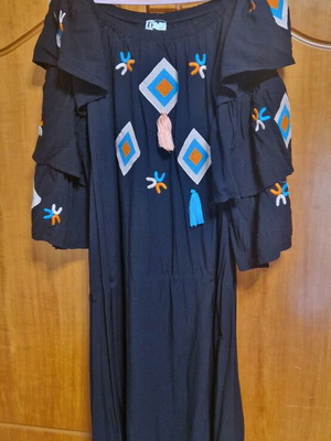 Viscon summer dress like new, black, size XL