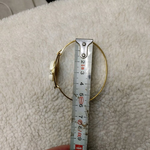 Bracelet new openable gold plated, white and gold color