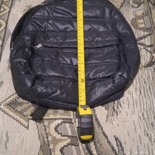 Women's backpack bag used, black