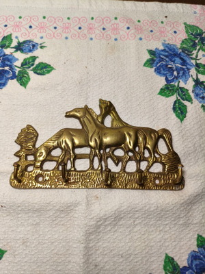 Brass Key Holder Made in UK 1960s like new 15x9cm