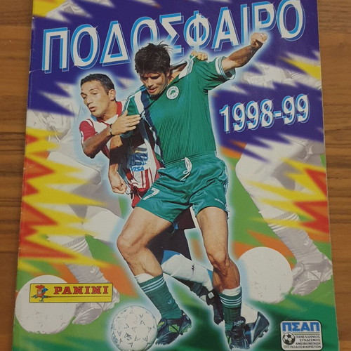 Panini Football Album 1998-99 used with 110 stuck stickers