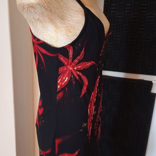 Casamia women's dress like new, black coral, size M/L