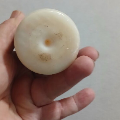 Set of 2 new candles, one with small dent
