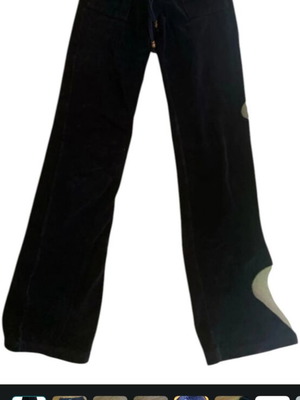 SugarFree basic velour pants, navy blue, size 164 cm, age 14
