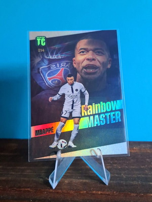 Kylian Mbappe Rainbow Master Panini Top Class 2023 card mint