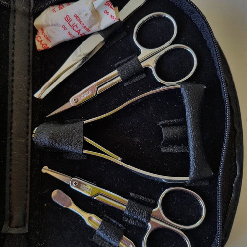 Complete Manicure and Makeup Set in Black Riopan Case