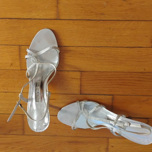 Gianna Kazakou silver sandals like new, size 40