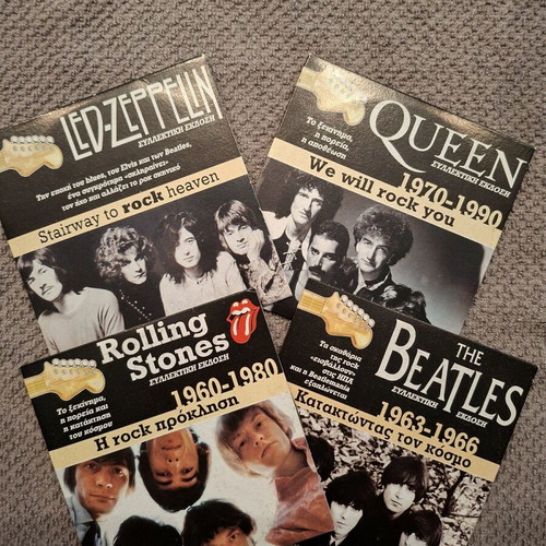 Collectible rock band DVDs like new, set of 4