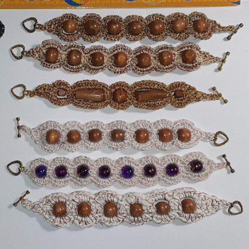 Handmade bracelets pack of 66, multicolor