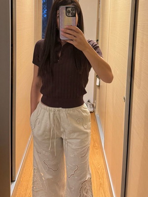 Linen pants Zara new, sand beige, size XS