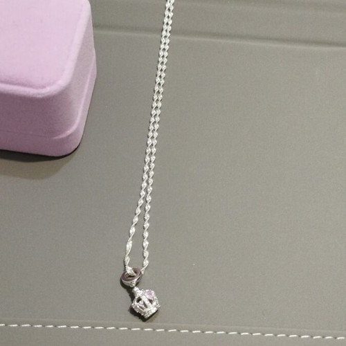 Silver chain with tiara crown new, approximately 55 cm
