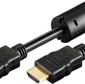 Powertech HDMI 1.4 καλώδιο HDMI male - HDMI male 5 μέτρα Μαύρο
