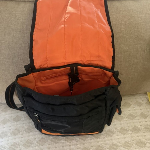 Camel Active crossbody bag used, A4 size, black