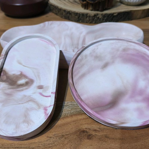Set of 3 handmade decorative plates new