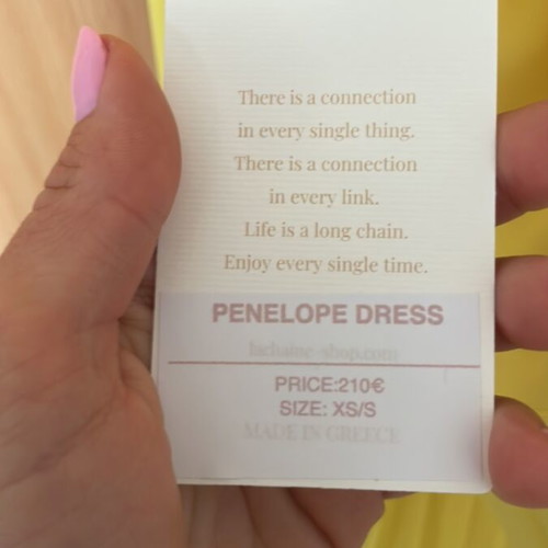 La Chaine XS/S dress new, yellow