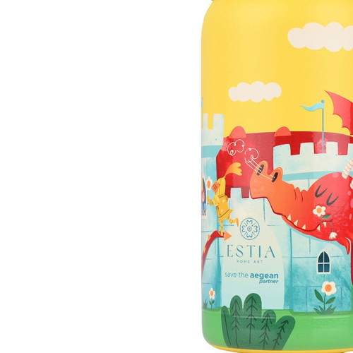 Wonder Bottle Save the Aegean stainless steel kids bottle Dragon thermos with straw 350ml