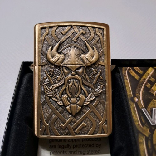 Zippo Viking Limited Edition lighter new, collectible brass design