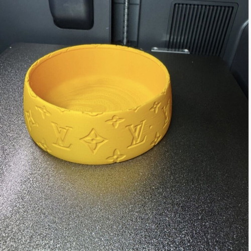 Luxury Inspired Pet Bowl with Handmade 3D Printing