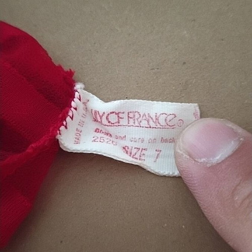 Lingerie set like new, red