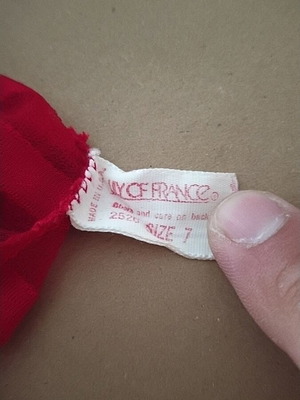 Lingerie set like new, red