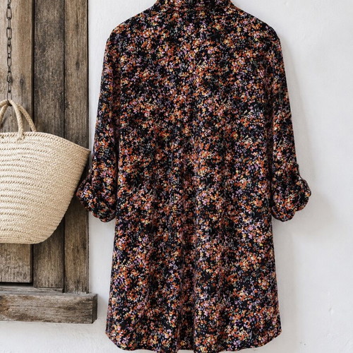 Piazza Italia floral tunic XL lightweight polyester blouse