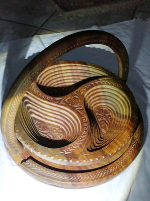 Handmade wooden decoration and fountain new