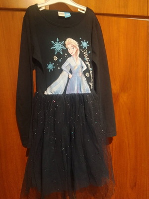 Φόρεμα κορίτσι μπλε σκούρο Frozen σαν καινούργιο Lc Waikiki