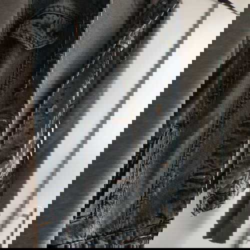 Τζιν τζάκετ με κουκούλα μεταχειρισμένο, μέγεθος M