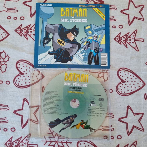 Batman och Mr. Freeze Musiksaga CD with Book like new