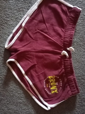 Shorts used, white and red