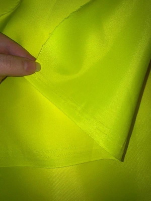 Yellow fabric roll