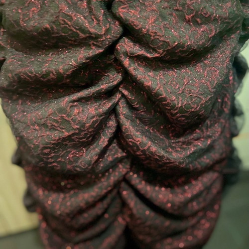 Gothic long Victorian skirt PunkRave new, black and burgundy